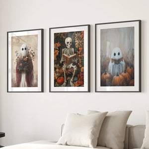 Halloween Skeleton Wall Art Decorations Posters — view 2