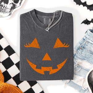 Jack O Lantern Halloween Cute Night Scene With A Playful Carved Pumpkin And Spooky Festive Vibes For Autumn Nights Comfort Colors Tee — view 6