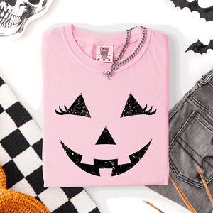 Jack O Lantern Halloween Cute Night Scene With A Playful Carved Pumpkin And Spooky Festive Vibes For Autumn Nights Comfort Colors Tee — view 8