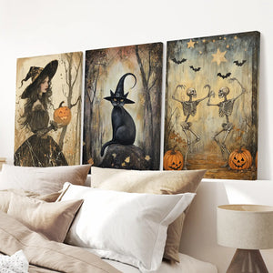 Witchy Halloween Fall Decor Modern Wall Art Print — view 3
