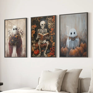 Halloween Skeleton Wall Art Decorations Posters — view 3