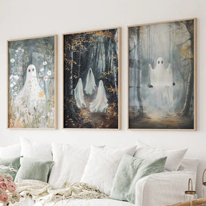 Halloween Ghost Print Trendy Gothic Home Decor — view 1