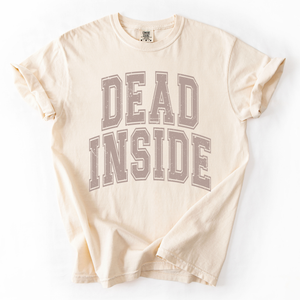Dead Inside Mood Halloween Vibes Spooky Season Edition Premium Comfort Colors Tee — view 4