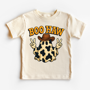 Boo How Cowboy Ghost Halloween Shirt - Western Halloween Tee — view 1