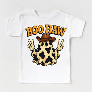 Boo How Cowboy Ghost Halloween Shirt - Western Halloween Tee — view 2