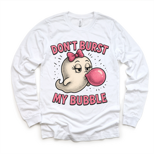 Don't Burst My Bubble Ghost Halloween Shirt - Halloween Tee — view 4