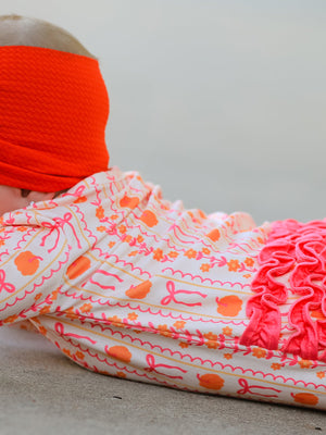 Halloween Thanksgiving Pumpkin Bow Baby Sleeper — view 4