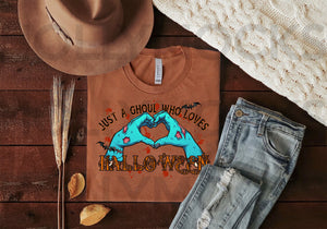 Just a Ghoul Who Loves Halloween Graphic Tee — view 2