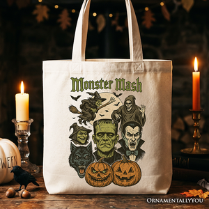 Monster Mash Classic Tote Bag, Halloween Monsters Gift Shopper for The Spooky Season — view 1