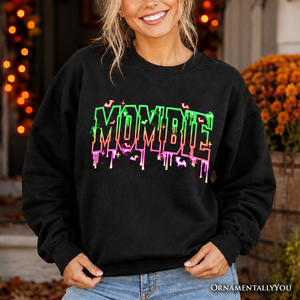 Mombie Halloween Sweatshirt, Funny Sweater for Spooky Moms — view 1
