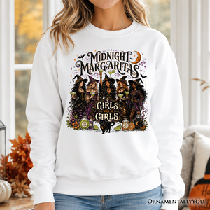 Midnight Margaritas Girls Will Be Girls Sweatshirt, Witch Coven Halloween Party Sweater — view 1
