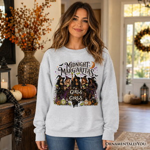 Midnight Margaritas Girls Will Be Girls Sweatshirt, Witch Coven Halloween Party Sweater — view 4