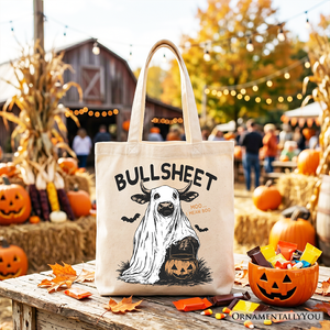 Bullsheet Halloween Bull Tote Bag, Hilarious Cow Gift Shopper for Trick-or-Treaters — view 4