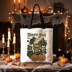 Monster Mash Classic Tote Bag, Halloween Monsters Gift Shopper for The Spooky Season — view 5