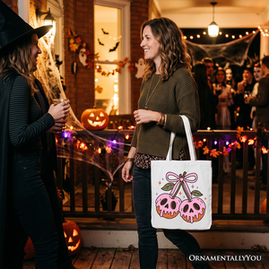 Hanging with My Boos Ghost Tote Bag, Funny Halloween Spooky Season Gift Shopper — view 4