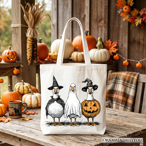 Haunting Honkers Goose Tote Bag, Funny Halloween Costumes Gift Shopper — view 5