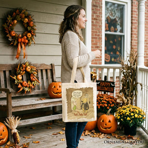 Edgar Allan Winnie-the-Pooh Tote Bag, 1926 A.A. Milne Vintage Halloween Mystery Tale Gift Shopper — view 6