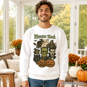 Monster Mash Classic Sweatshirt, Halloween Monsters Sweater for The Spooky Season — view 6