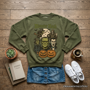Monster Mash Classic Sweatshirt, Halloween Monsters Sweater for The Spooky Season — view 8