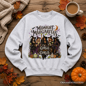Midnight Margaritas Girls Will Be Girls Sweatshirt, Witch Coven Halloween Party Sweater — view 8