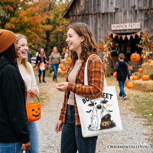 Bullsheet Halloween Bull Tote Bag, Hilarious Cow Gift Shopper for Trick-or-Treaters — view 8