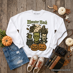 Monster Mash Classic Sweatshirt, Halloween Monsters Sweater for The Spooky Season — view 11