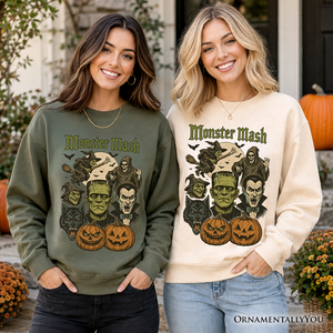 Monster Mash Classic Sweatshirt, Halloween Monsters Sweater for The Spooky Season — view 7