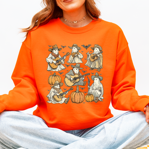 Ghost Cowboys Halloween Bats Spooky Gothic Nightfall Collection Limited Edition Sweatshirt — view 8