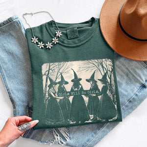 Girls Will Be Girls Comfort Colors T-Shirt - Halloween Tee — view 21