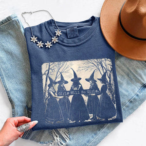 Girls Will Be Girls Comfort Colors T-Shirt - Halloween Tee — view 17