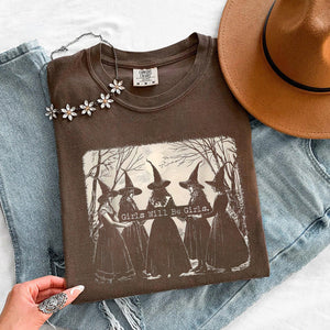 Girls Will Be Girls Comfort Colors T-Shirt - Halloween Tee — view 15