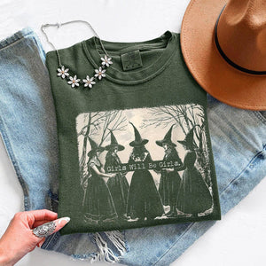 Girls Will Be Girls Comfort Colors T-Shirt - Halloween Tee — view 13