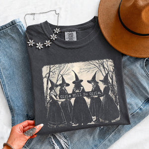 Girls Will Be Girls Comfort Colors T-Shirt - Halloween Tee — view 11