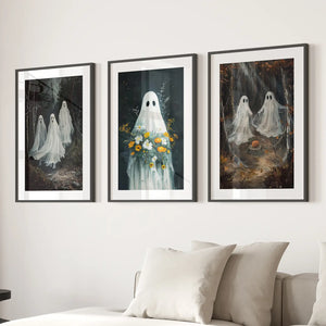 Halloween Ghosts in the Forest Wall Art Prints — view 5