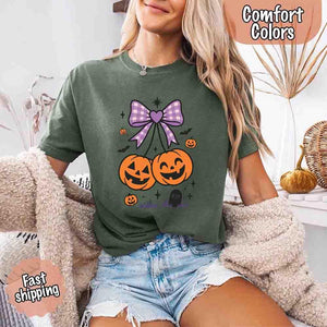 Halloween Cherries Comfort Colors Shirt – Trendy Pumpkin Tee — view 16