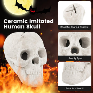 Halloween Fire Pit Skull Halloween Decoration — view 7