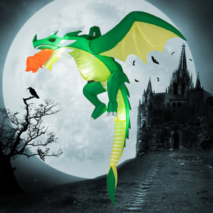 5 Feet Hanging Halloween Inflatable Dragon — view 1