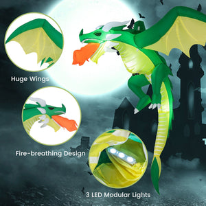 5 Feet Hanging Halloween Inflatable Dragon — view 6