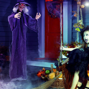 Hanging Halloween Decoration with Pre-Recorded Phrases — view 3