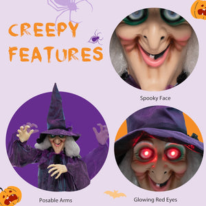 Hanging Halloween Decoration with Pre-Recorded Phrases — view 6
