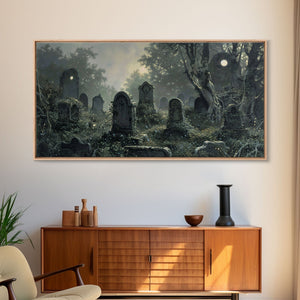 Dark Academia Wall Art, Framed Canvas Print, Spooky Halloween Wall Art, Halloween Wall Decor, Spooky Vibes, Victorian Oil Painting — view 11
