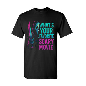 Horror Characters Movie T-Shirt - Scary Clown & Monster Graphic Tee, Halloween Womenswear — view 6