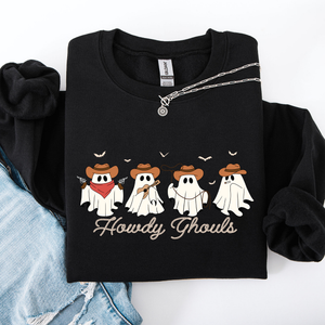 Howdy Ghouls, Cowboy Ghosts, Western, Halloween Sweatshirt — view 8