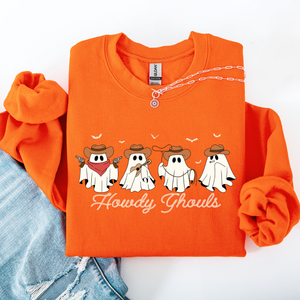 Howdy Ghouls, Cowboy Ghosts, Western, Halloween Sweatshirt — view 6