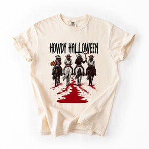 Howdy Halloween, Cowgirls, Western, Spooky Limited Edition Collection Comfort Colors Tee — view 2