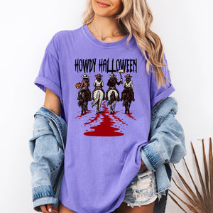 Howdy Halloween, Cowgirls, Western, Spooky Limited Edition Collection Comfort Colors Tee — view 7