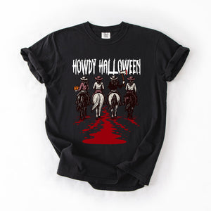 Howdy Halloween, Cowgirls, Western, Spooky Limited Edition Collection Comfort Colors Tee — view 8