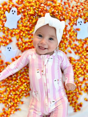 Be My Boo Halloween Bamboo Zippy Pajamas — view 1