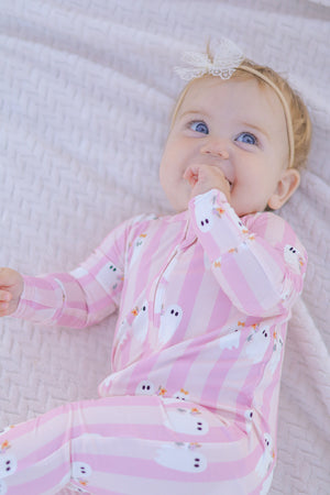 Be My Boo Halloween Bamboo Zippy Pajamas — view 4