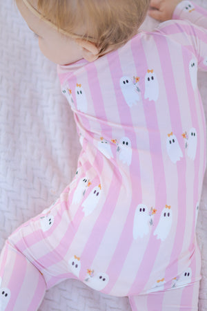 Be My Boo Halloween Bamboo Zippy Pajamas — view 2